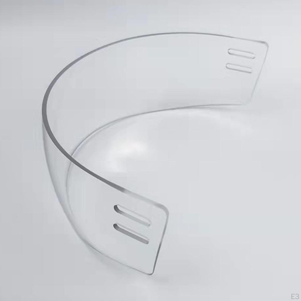 Anti-Scratch/Anti-Fog Adjustable Visor CE Certified Protective Facial Hockey Half