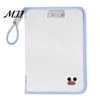 Dustproof File Protection Sleeve Clear Expanding Folder, with Hand Strap, Macaron Color Lightweight Student Test Paper Holder Waterproof Plastic