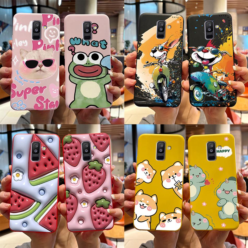 Für Samsung Galaxy A6 Plus A6+ 2018 Hülle SM-A605F Silikonhülle Niedlicher Bär Cartoon Weiche Funda Für Samsung A6 2018 A6Plus Stoßstange