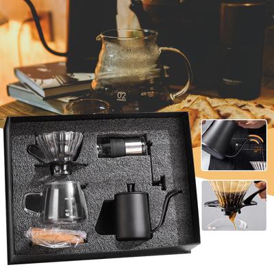 5pcs Manual Brew Coffee Maker Set Professional Hand Brewed Coffee Maker Practical Making Coffee Pots Coffee Accessories