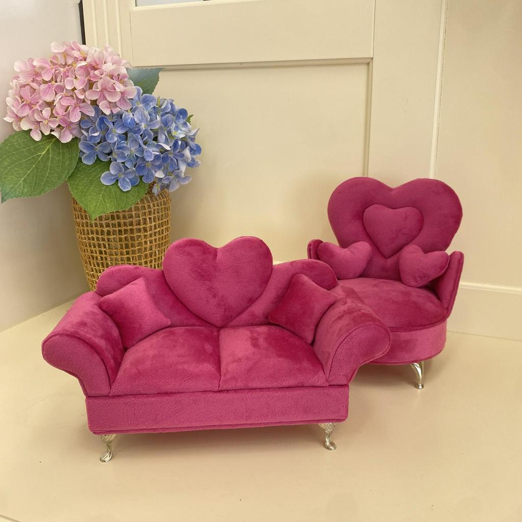 Dutch Velvet Jewelry Box: Sofa-Style Ornament & Ring Storage for 1:12 Dollhouse