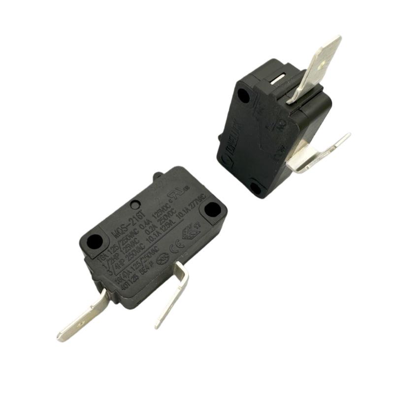 MQS-216T Large Micro Switch, 2-Pin Normally Open Light Touch Button, 16A