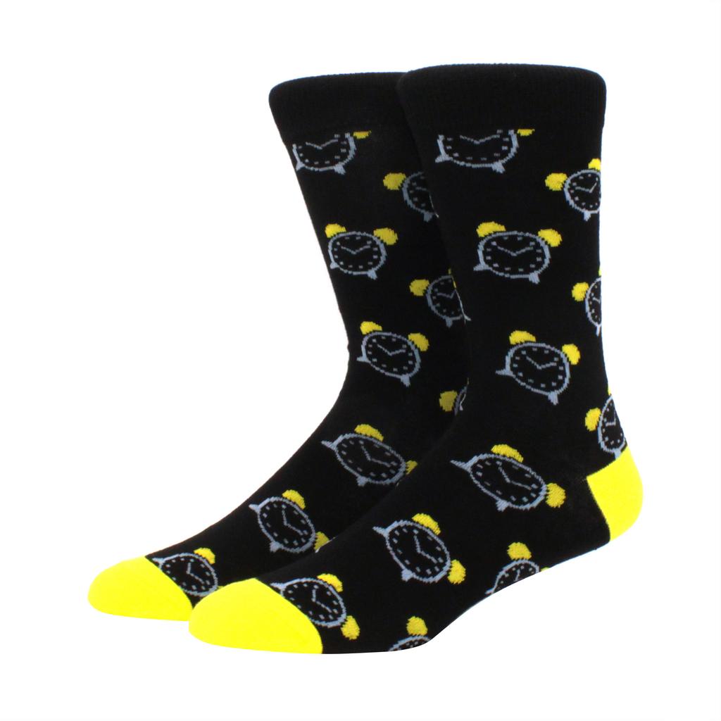 New Hiphop Cotton Men Socks Harajuku Happy Funny Animal Flamingo Penguin Chili Dress Socks for Male Wedding Christmas Gift
