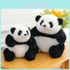 Plüschtier Panda mit langem Fell für Kinder und Kinderzimmerdekoration