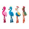 2026 Neues Stofftier Plüsch Quietsche-Flamingo Niedlich Luxuriös Langlebig Interaktives Haustier Hund & Katze Kauspielzeug