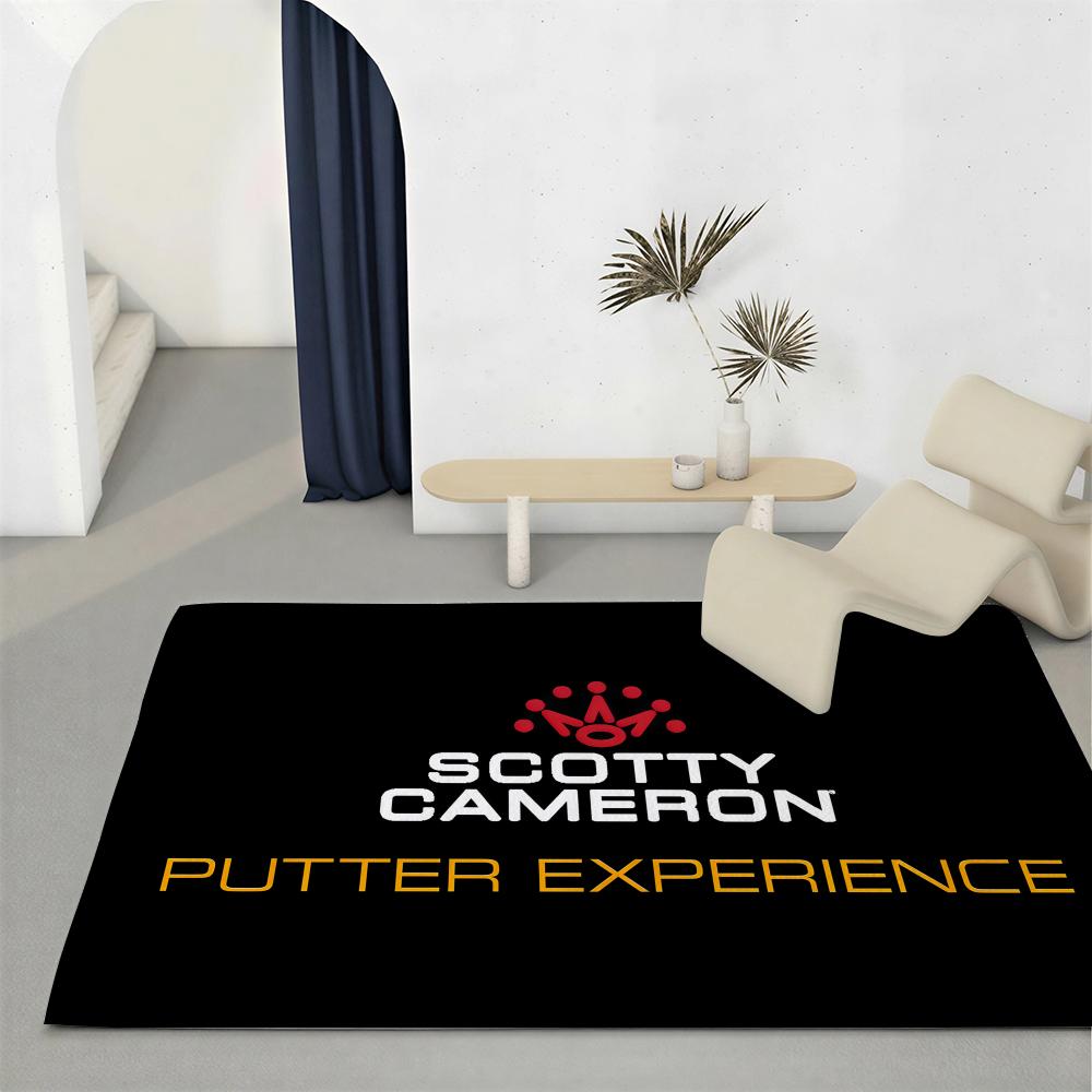 Golf Brand S-SCOTTY CAMERONS Floor Mat Eco-Friendly Flannel Doormat Non-Slip Odorless Soft Short Plush Indoor Floor Rug