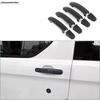 For Ford TRANSIT  2024 2025 Car Rear Door Bowl  / Rearview Mirror Cap Case / Door Handle Cover Trim Carbon Fiber Accessories