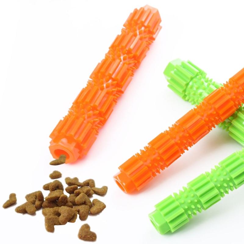 Durable Dog Chew Toy Featuring Dental Cleaning Spikes and Treat Dispenser Promotes Orals Health Easyly to Clean