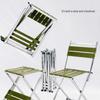 Extra Thick Folding Stool with Backrest for Outdoor Camping and Fishing