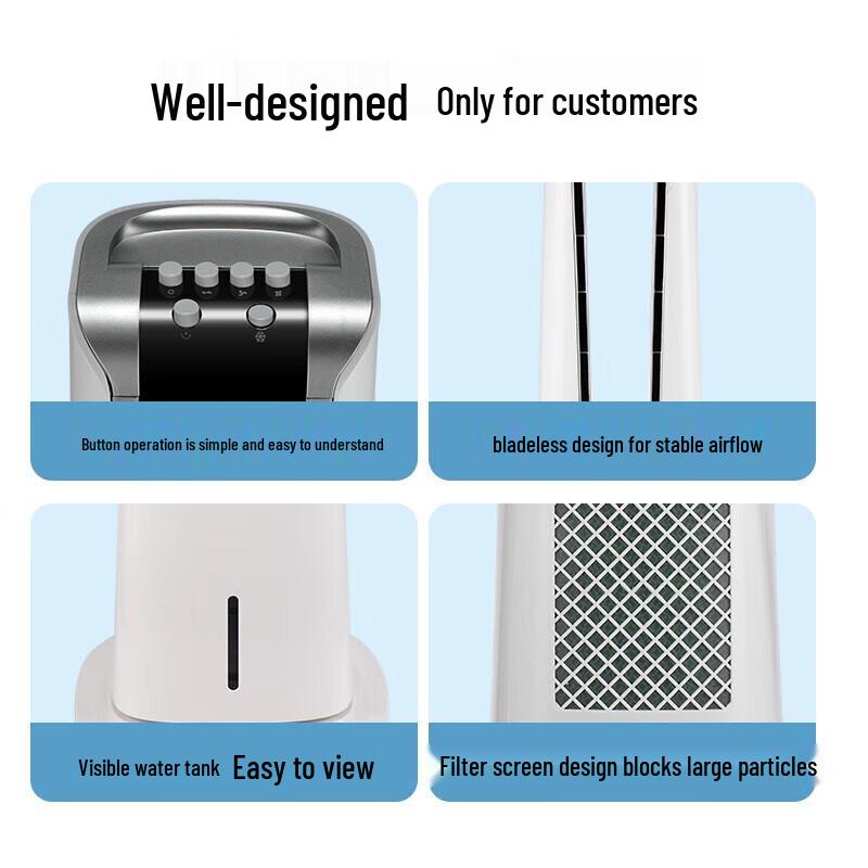 Aux Bladeless Evaporative Air Cooler CN Plug (adapter Included)