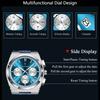 POEDAGAR Ceas De Lux Pentru Bărbați Ceas Militar Sport din Piele pentru Bărbați Ceasuri Bărbați Cu Cronograf Luminos Impermeabil