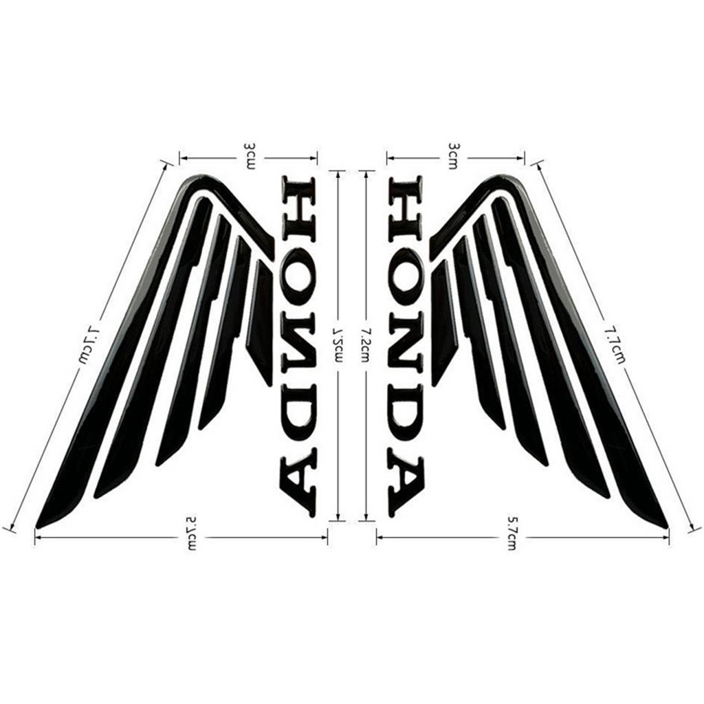 MPC4 3D Honda Sticker Logo Tank Wing Decal