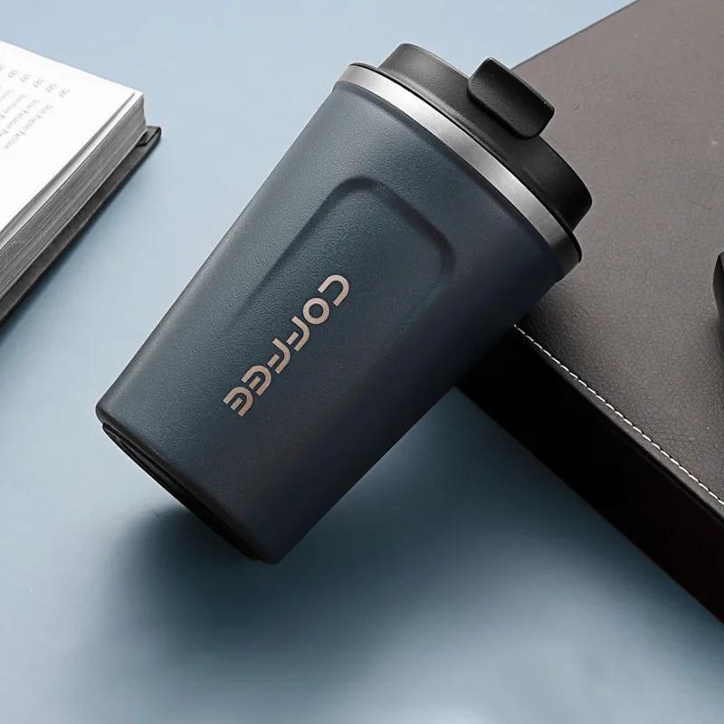 380ml 510ml Stainless Steel Coffee Cup Thermal Mug Garrafa Caneca Non-slip Travel Car Termica Cafe Copo Termico Insulated Bottle