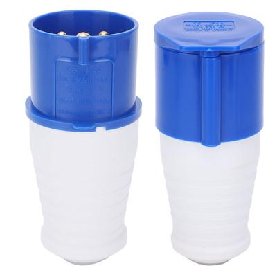 Set di 2 connettori industriali a spina 3 pin 1 fase antideflagrante impermeabile 32 A 220-250 V