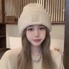 Women's Fashion Knitted Beanies Windproof Unisex Warm Hat Solid Color Hip-hop Bonnet Men