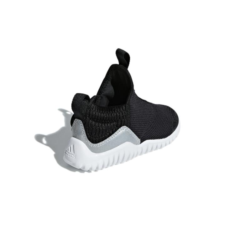 Adidas Rapidazen I Abrasion Resistant Mid top Toddler Shoes Black Gray Infant And Toddler D96861
