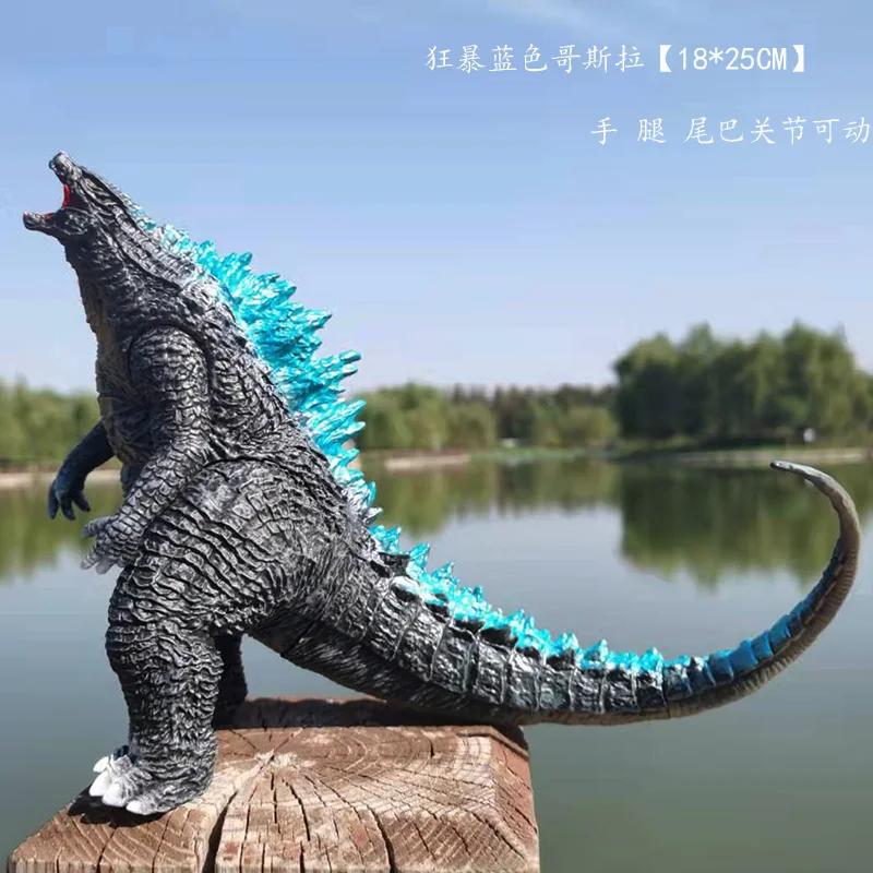 Big Red Lotus Godzilla Destoroyah Hedorah Mechanical Space Godzilla VS King Kong Kidora Soft Rubber Monster modei Toy kid gift