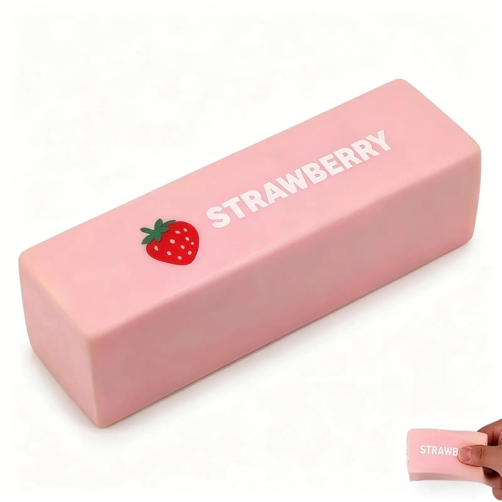 Bai Fen Bai Toys Strawberry Super Big Squishy Butter Stick Slow Rising Fidget Toy Moist Squeeze Giant Butters For Stress Relief Autism & Autism Spectrum Gif