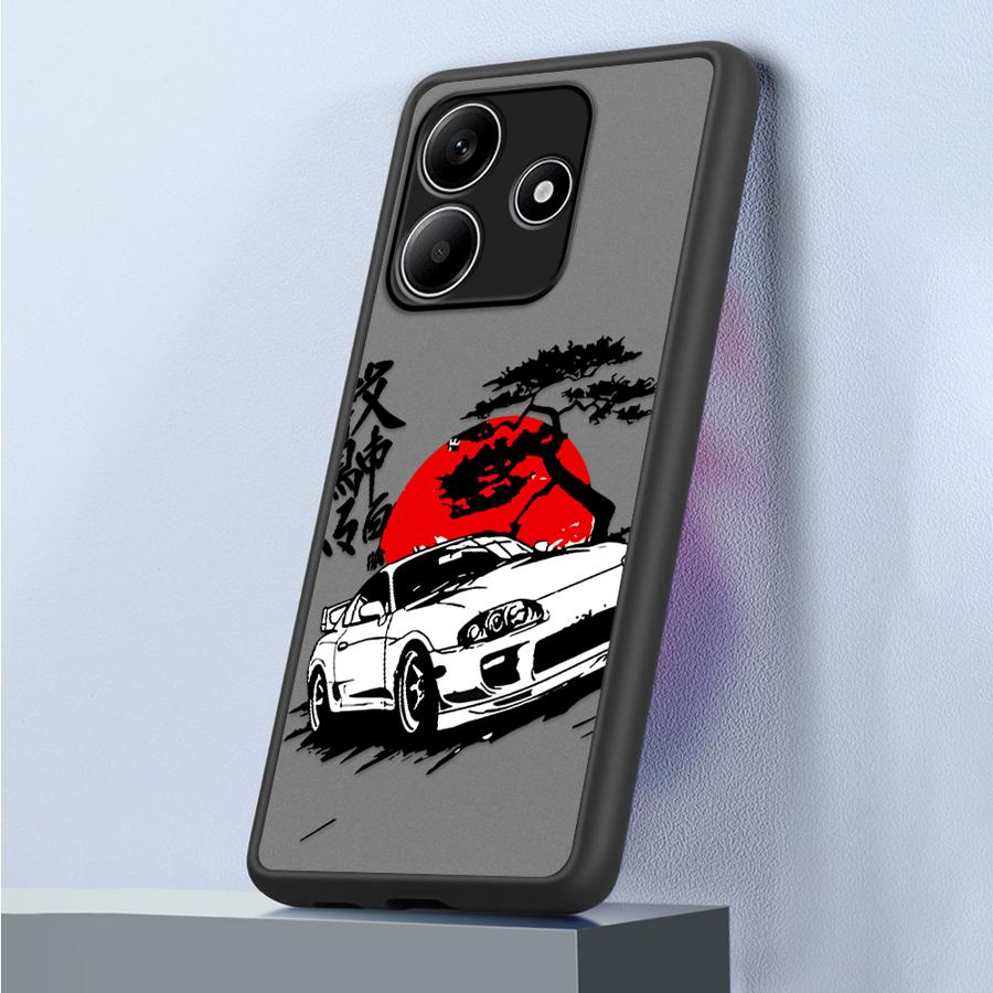 JDM Car Funda Back Phone Cover Case for Xiaomi Redmi Note 14 A4 14C 13 Pro Plus 12 13C 11 10 9S