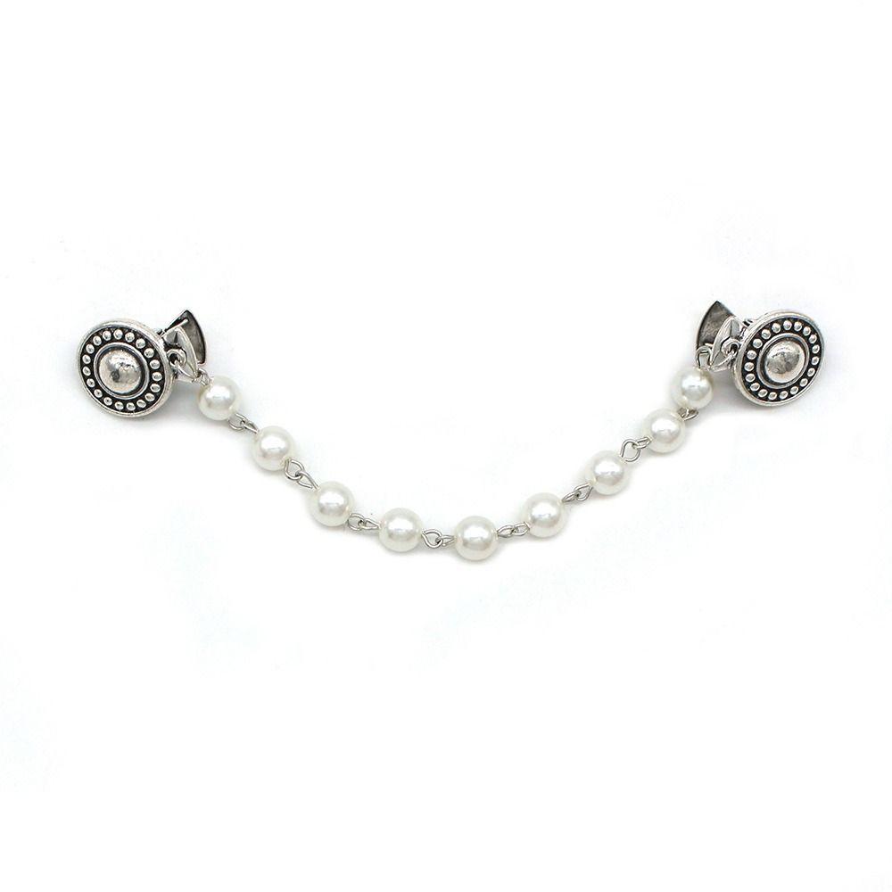 Korean Suit Brooch Retro Suit Shirt Collar Chain Gentleman Tassel Brooch  Sweater