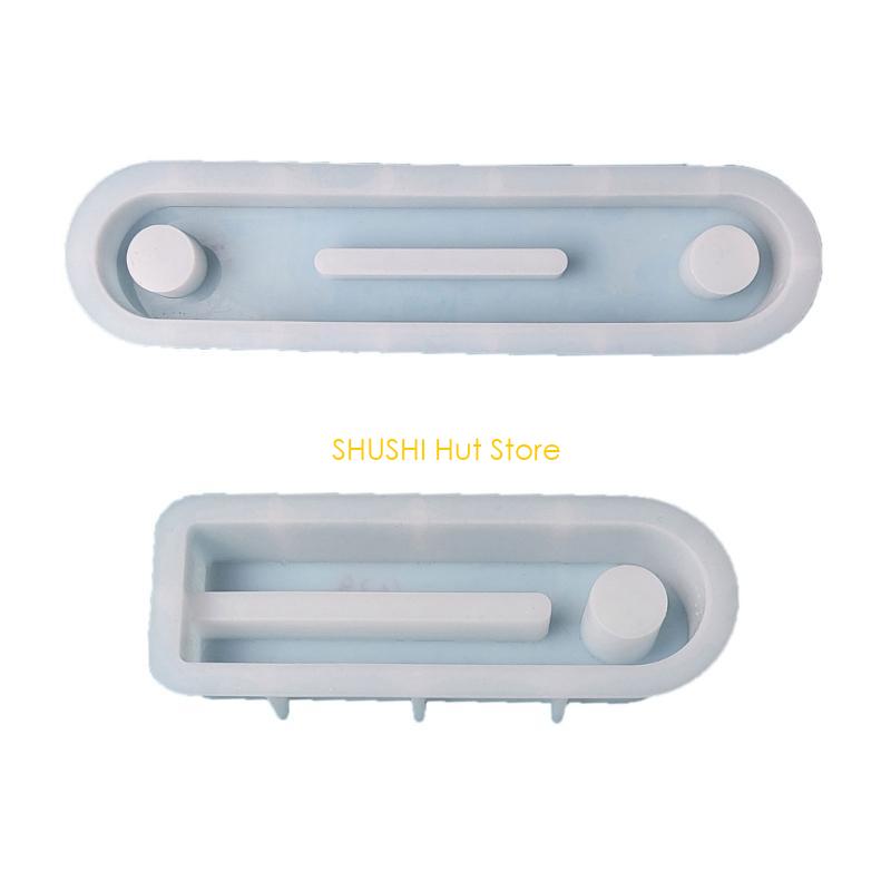 Cements 1/2Holes Candlesticks Silicone Molds Decorative Concrete Holder Making Tool for Bedroom Party Supplies D57B