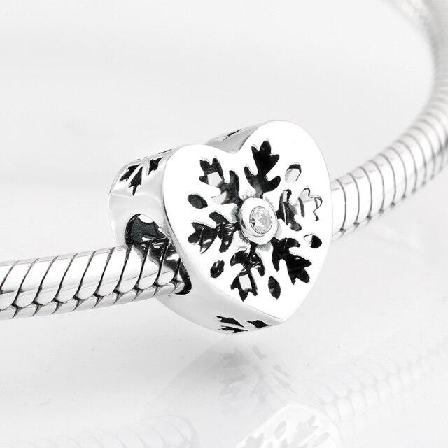 Voguish Stylish Sterling Color Dramatic White Enamel Heart Golden Beads Fit Original Charm Wrist Bracelet Jewelry MakingFashion Charm