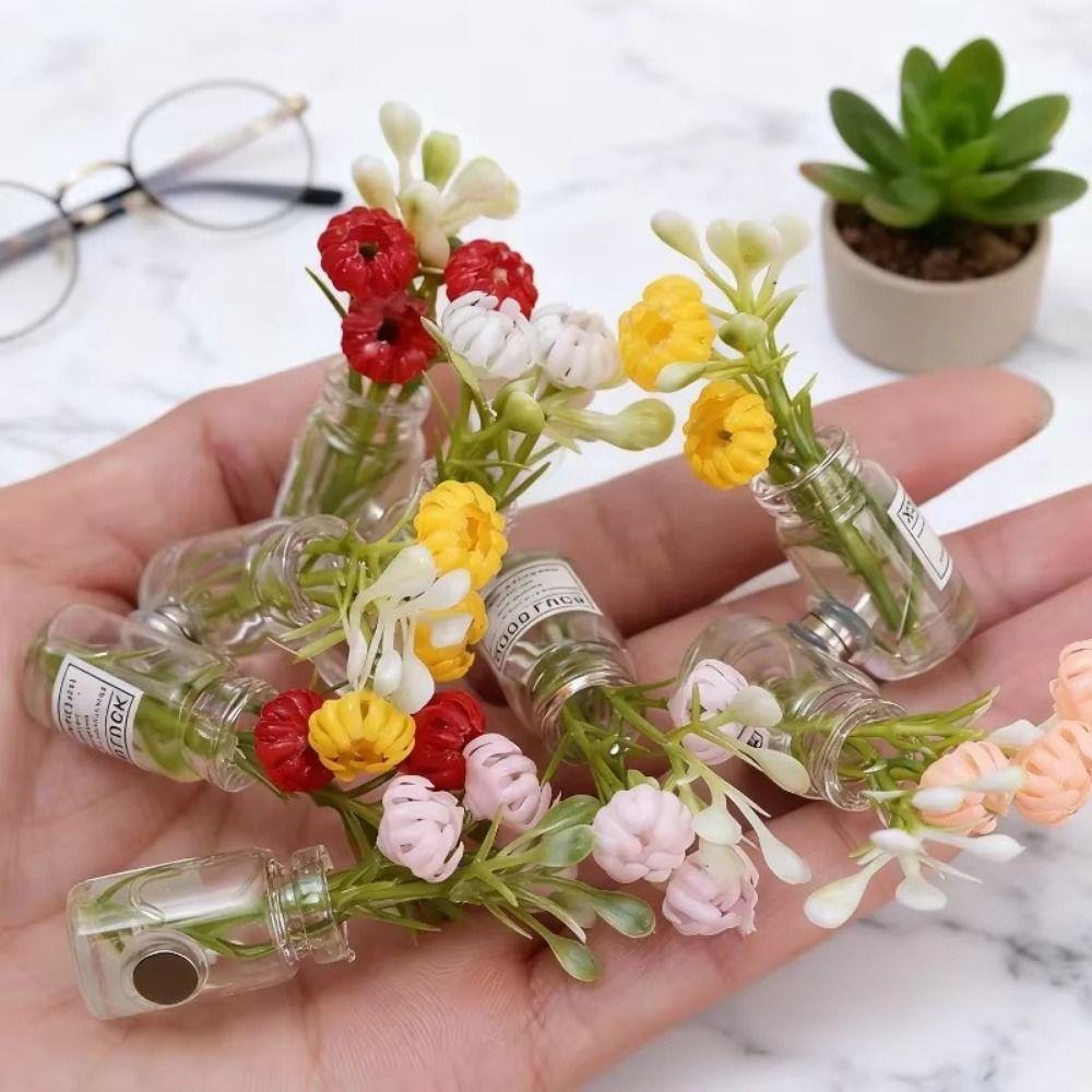 8Pcs 3D Vase Refrigerator Magnets Handmade Cute Refrigerator Magnets  Office Decoration