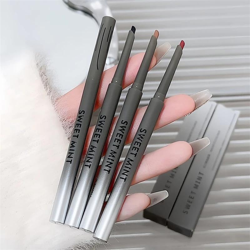 Silky Long-lasting Eye Liner Pencil Eyeliner Pen Natural Matte Wine Red Eyeliner Easy To Color Waterproof Eye Make Up Cosmetics