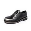 Fashion Retro Black Thick Bottom Large Head Men's Shoes Wedding Business Casual Lace Up Loafers Round Toe Leather Shoes for Men