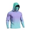 Herren Sommer Langarm Hoodie UPF50+ Sonnenschutz Schnelltrocknend Fitness Sportshirt Leicht Atmungsaktiv Outdoor Activewear