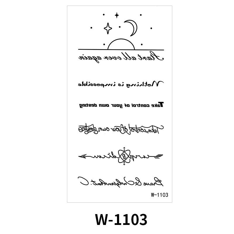 Cartoon Tattoo Sticker Waterproof Small Fresh Children Cute Tattoo Sticker