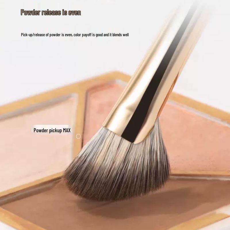 15-piece Makeup Brush Set: Eye, Stippling, Blush, Lip, Scythe-shaped, Eyeshadow, Nose Shadow, Full Setting Brushes