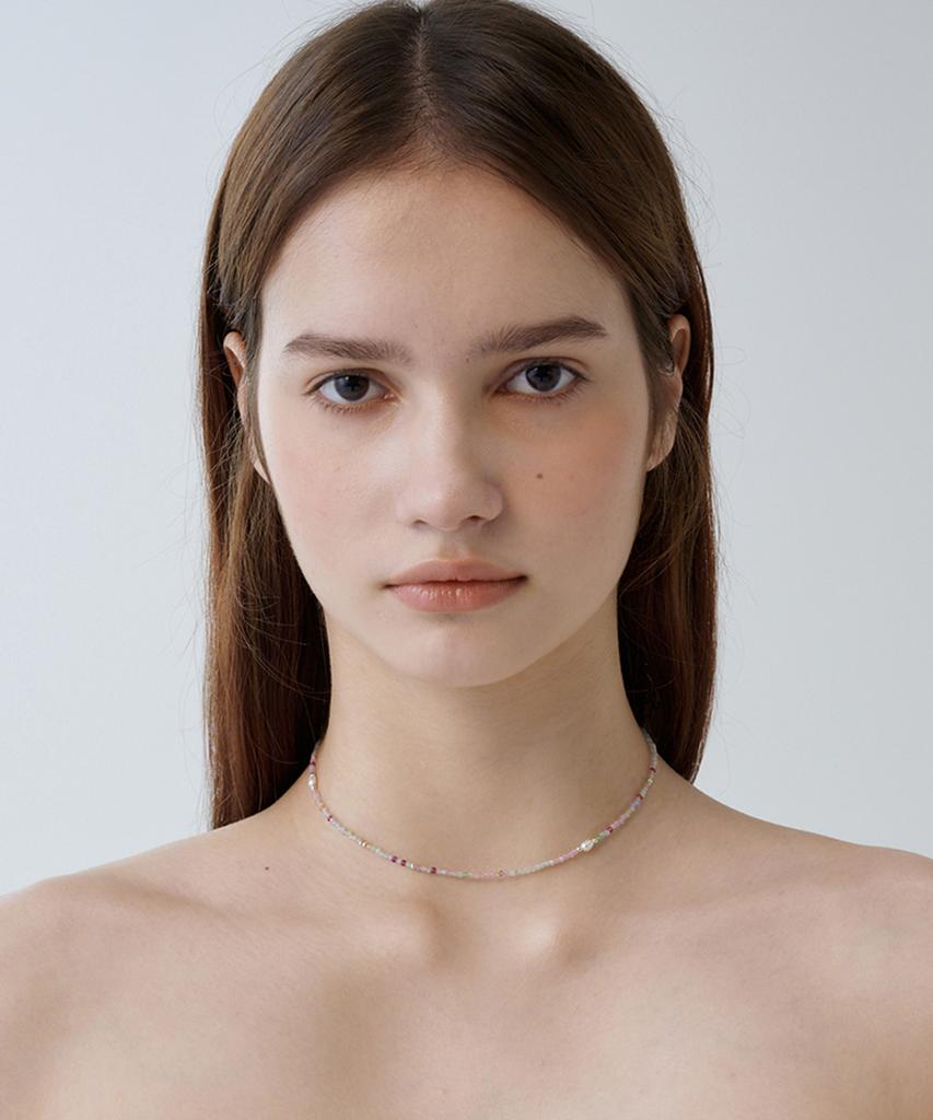 Findelise 925 Raspberry Sherbet Freshwater Pearl Necklace