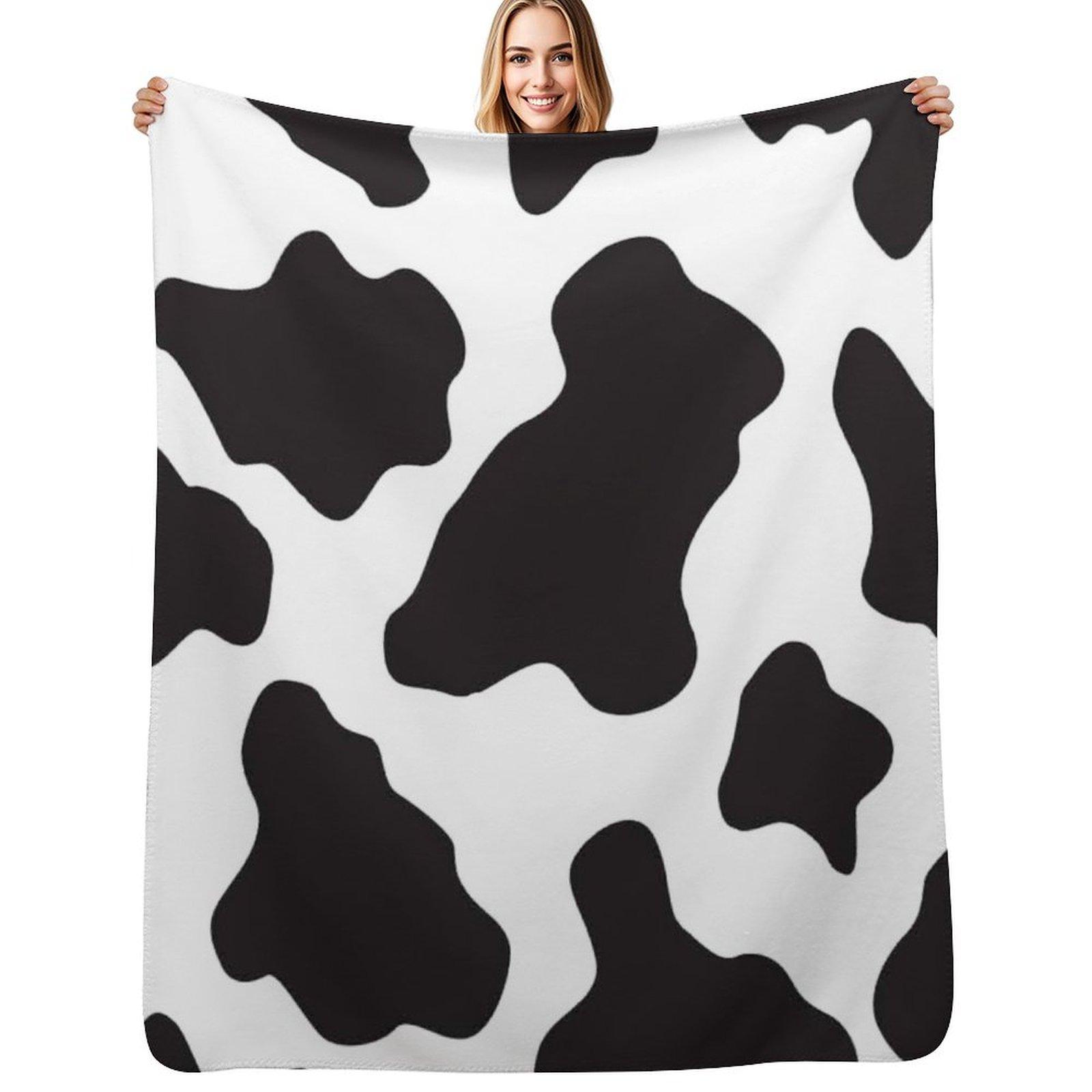 

Cow Animal Print Cowboy And Country Ranch Farm Style Throw Blanket Cozy Warm Blanket for Bed Room Decor 75x100cm