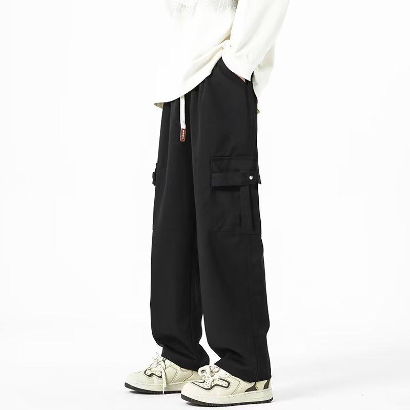 Overalls Men's Autumn New Trend Brand Loose Straight Pants Teen Multi-Pocket Fashion Casual Pants