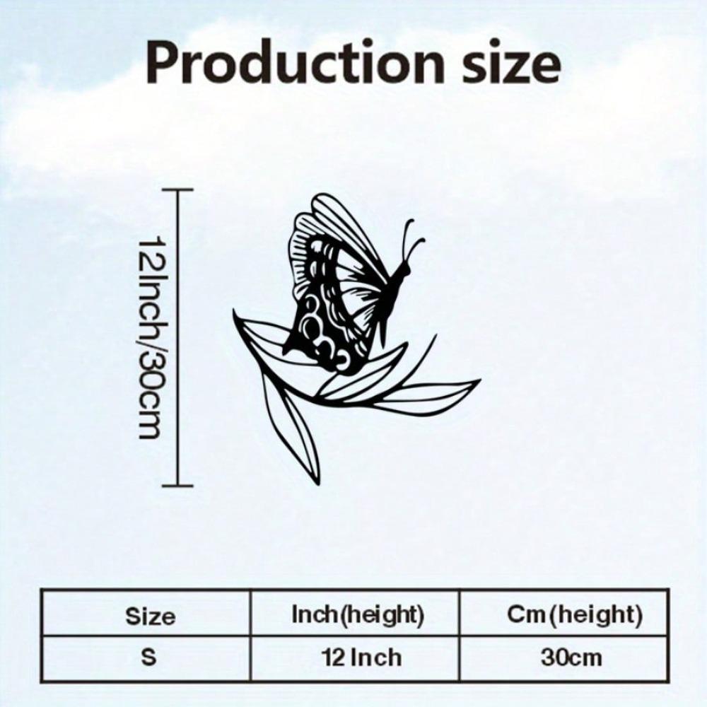 Metal Butterfly Wall Art Sculpture Complex Wing Design Weather Resistant Indoor Outdoor Decor Garden Gift