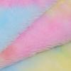 Seven-Color Velvet Rainbow Tie-Dye Gradient Flannel Fabric for Toys & Home Textiles