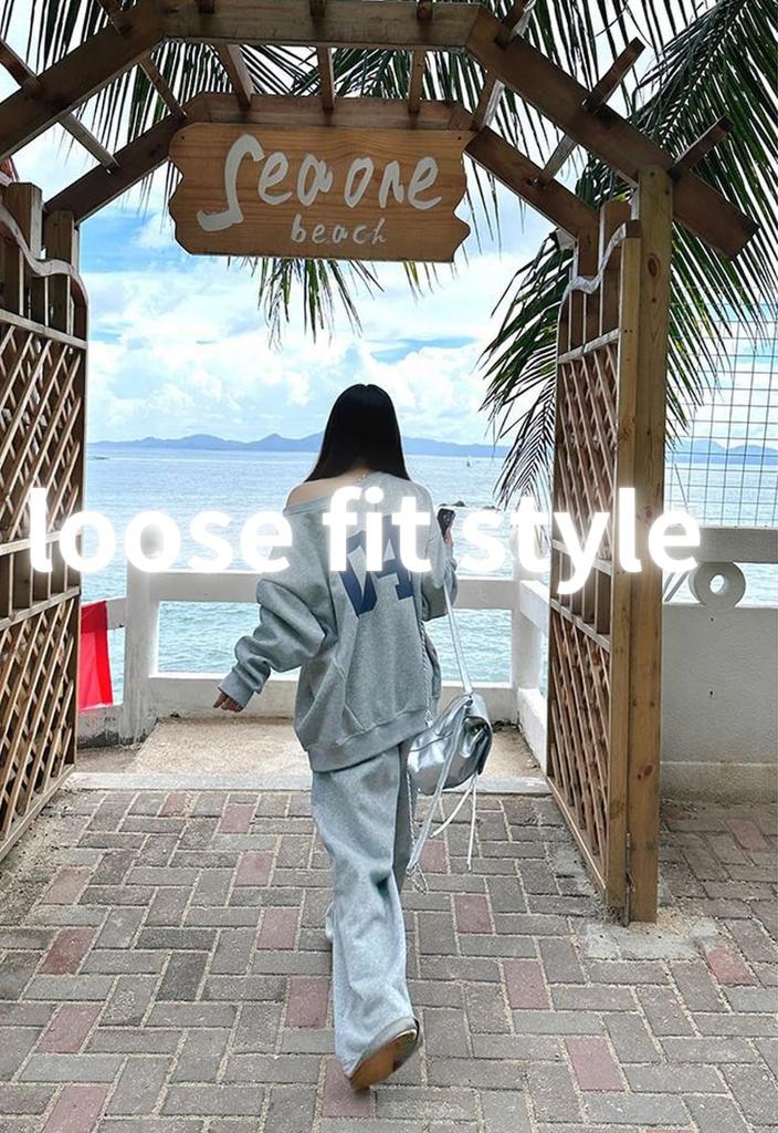 Jog Track Relaxed Loose Sports [kanaelun] Women's Sweatpants, Relaxed, Loungewear, Pajamas, Roomwear, Jersey, Sportswear, Jog, Pants, Joggers, Pants,