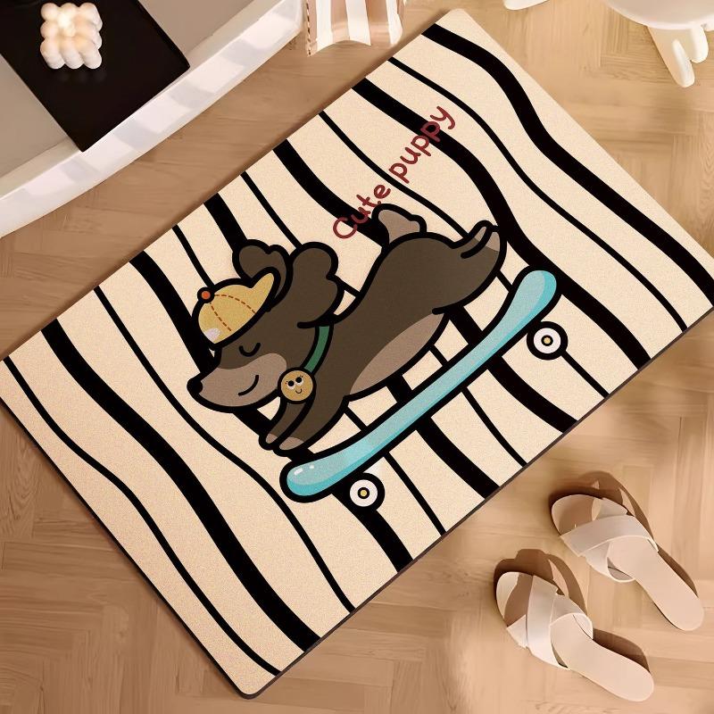 

Коврик для пола в туалет, ванная комната, нескользящий, впитывающий, у двери в туалет, ванная комната, диатомовая грязь, быстросохнущий, коврик для ног в ванной, ковер 40X60cm 15.7X23.6in