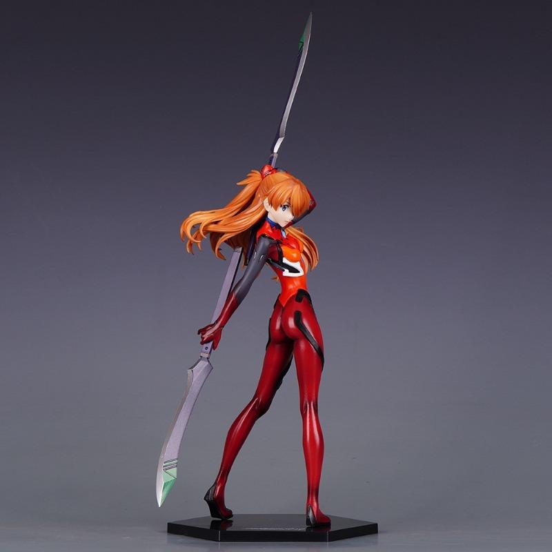 Neue Evangelion-Kriegerin Asuka, Kampfanzug schönes Mädchen Figur Anime Spiel Ornament