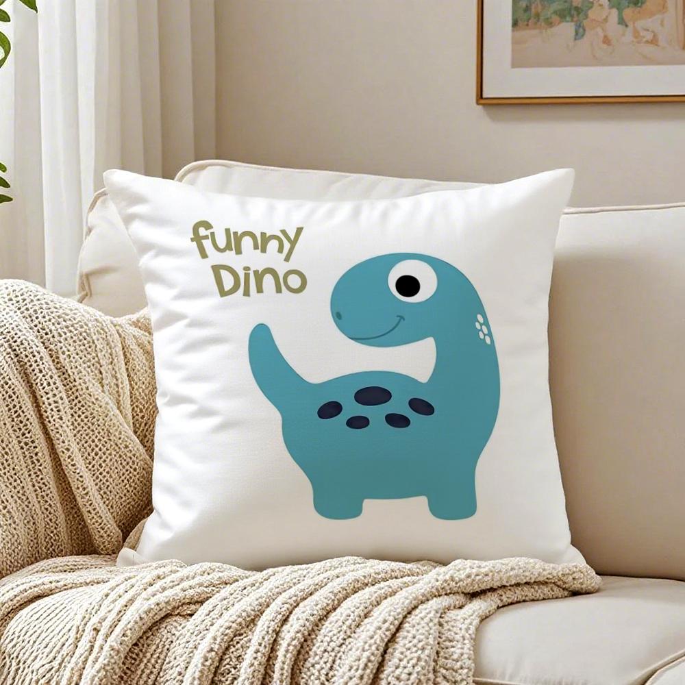 Cute Dinosaur Cushion Cover Pillowcase Antidustmite living Room Sofa Decor Cushion Room