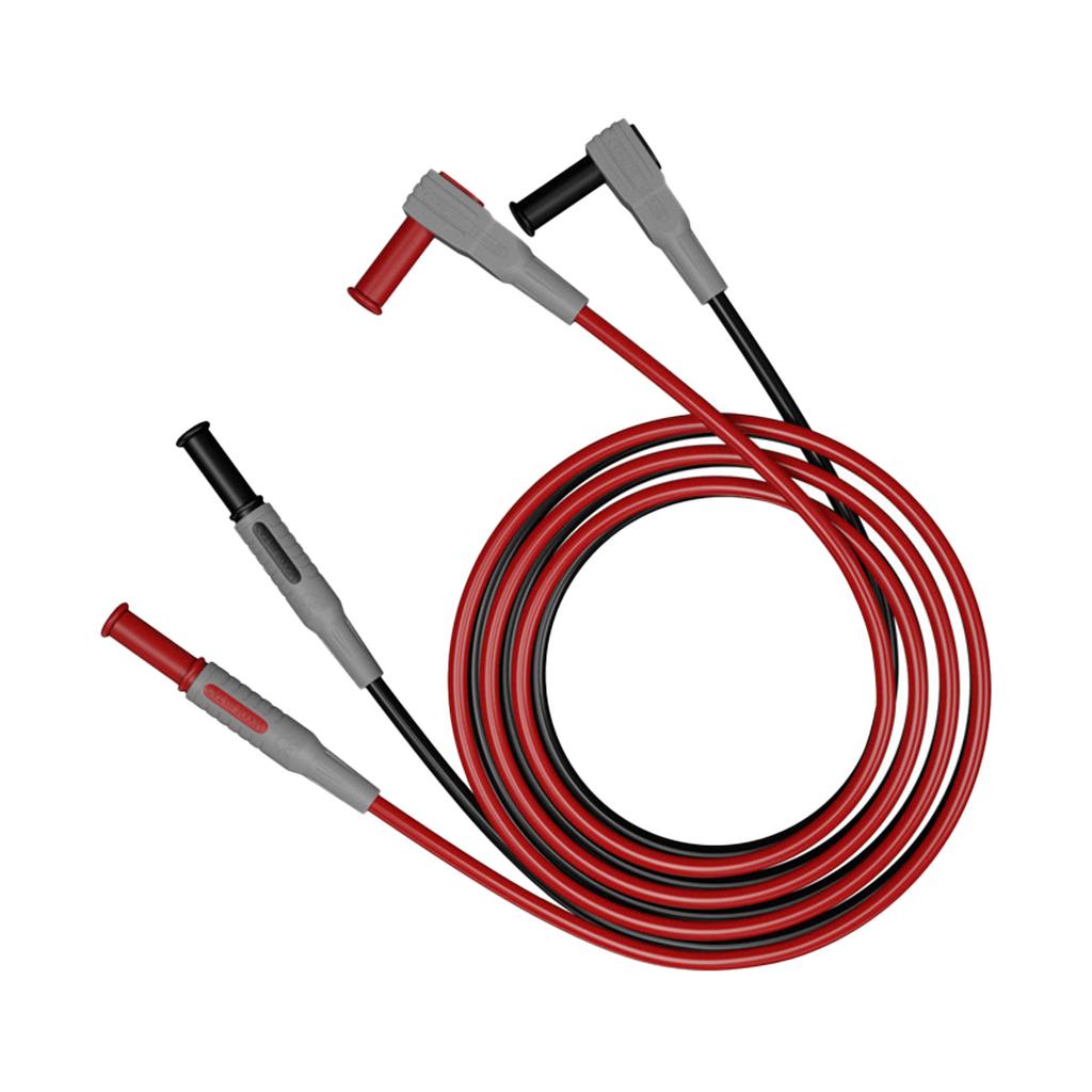 Professional 4mm Multimeter Test Leads Dual Layer Insulated PVC Flexible Banana Probes with Replaceable Needle Tips