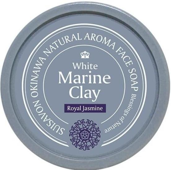 

Shuri Soap Ryukyu White Marine Clay® Facial Soap, Royal Jasmine Scent, SuiRichAroma, 130g x 1