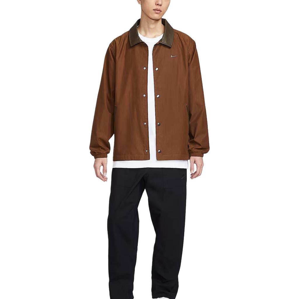 Nike Sportswear Loose Casual Snap Button Versatile Woven Jacket Men jackets IQ3974-281