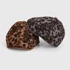 Autumn Winter Retro Leopard Print Forward Cap Beret Women Peaked Cap