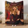 Elegant Carpet Moment Blanket Soft Throw Blanket For Home Bedroom Bed Sofa Travel Office Solid Christmas Blanket