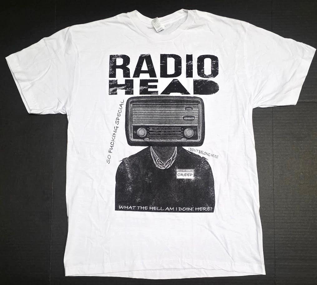 

RADIOHEAD T-shirt Adult Men s Tee White New XL