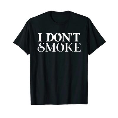 Tričko Nekouřím Přestaň kouřit Červená Černá Vintage Prodyšné Módní Streetwear Unisex Mírně Pružné
