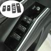 4pcs Carbon Fiber Style Window Lift Switch Cover Trim For Toyota Highlander 2020-2022 Left-hand-driver only