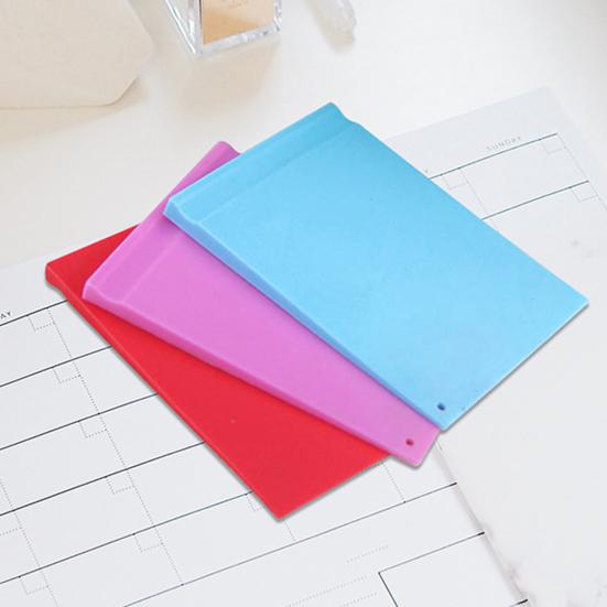 Reusable Silicone Writing Board Notebook with Badge Clip for Nurses Teachers Erasable Notepad with Pen Loop Eco-Friendly Memo Pad
